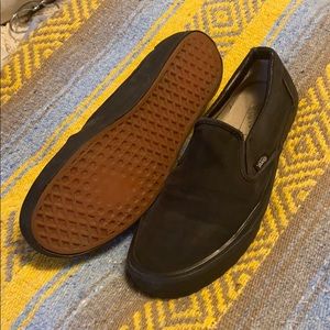 All Black Vans Slip-Ons size 8 Womens
